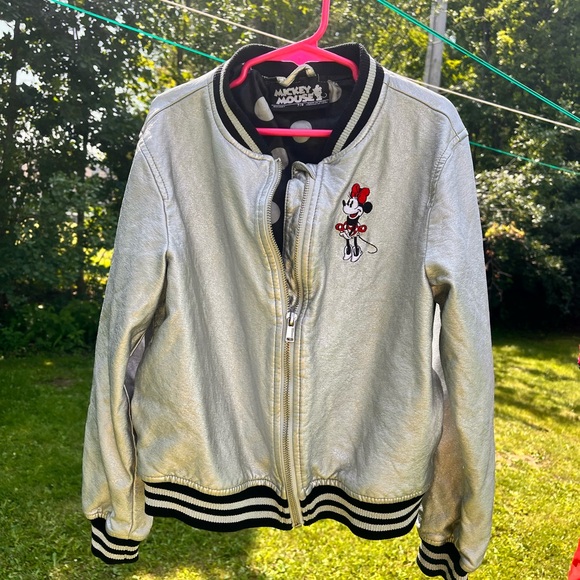 Girls super cute Minnie Mouse varsity jacket. 7/8 - Picture 5 of 5
